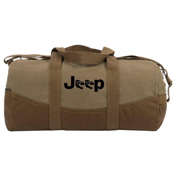 Jeep Beer Army Sport Heavyweight Canvas Duffel Bag 